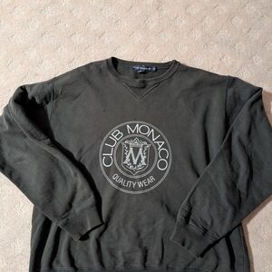 Club Monaco Men's Sweater - Dark Green